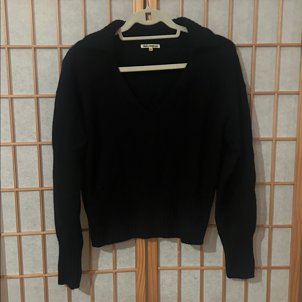 Reformation Classic Black Sweater